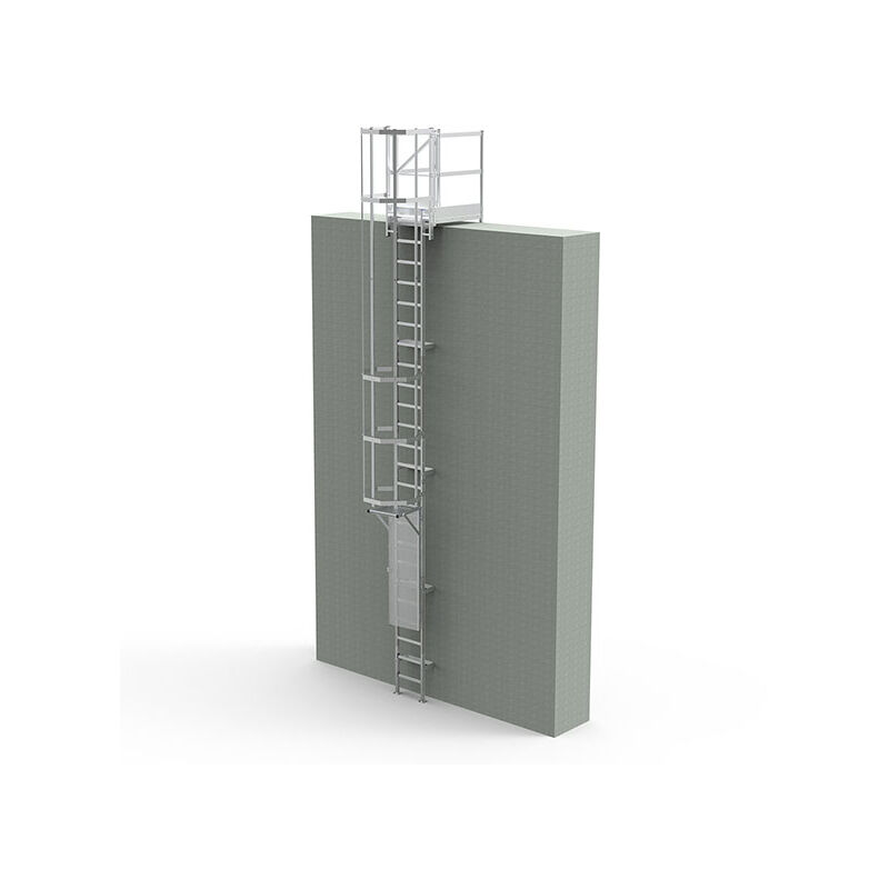 immagine 0 del prodotto scala a gabbia altezza raggiungibile 5.80 a 6.10m cs61 cpsh 080 cspc