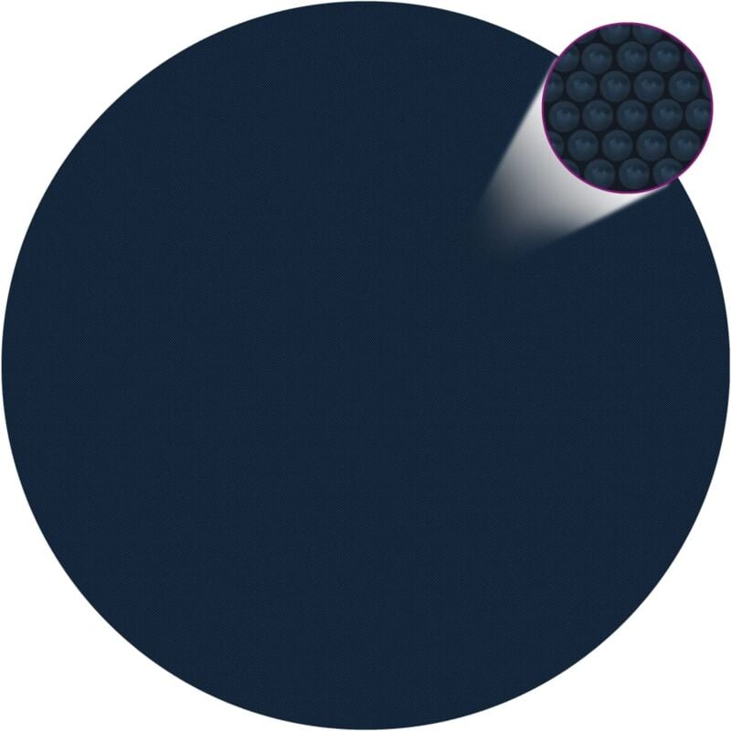 foto del prodotto vidaxl pellicola galleggiante solare pe per piscina 356 cm nero e blu