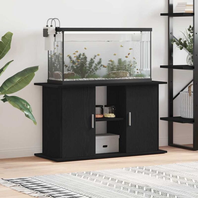 foto del prodotto vidaxl supporto acquario 101x41x58 cm legno multistrato rovere nero