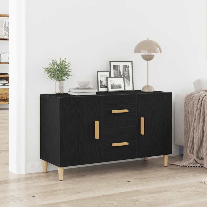 foto del prodotto vidaxl credenza rovere nero 100x36x60 cm in legno multistrato