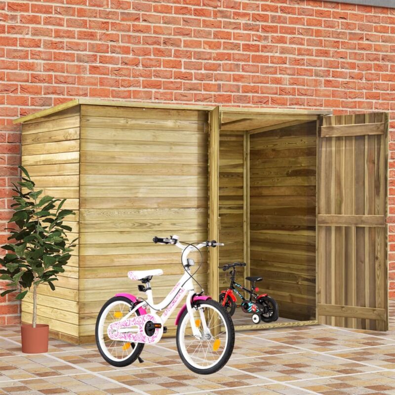 foto del prodotto vidaxl capanno giardino per biciclette 232x110x170 cm pino impregnato