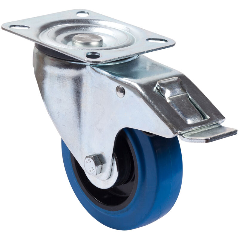 foto del prodotto roulette girevole con freno, 125mm carico pesante