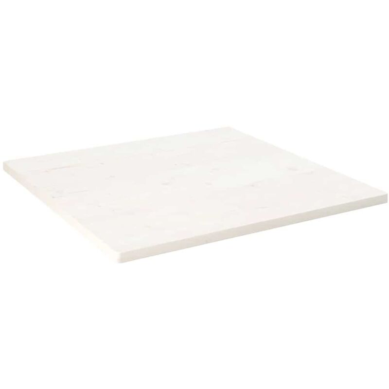 foto del prodotto vidaxl piano tavolo bianco 70x70x2,5cm legno massello di pino quadrato