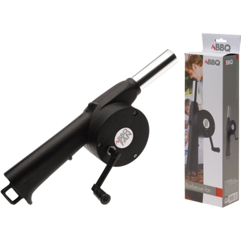 foto del prodotto ventola ravviva fiamma per barbecue camino brace campeggio cm.18