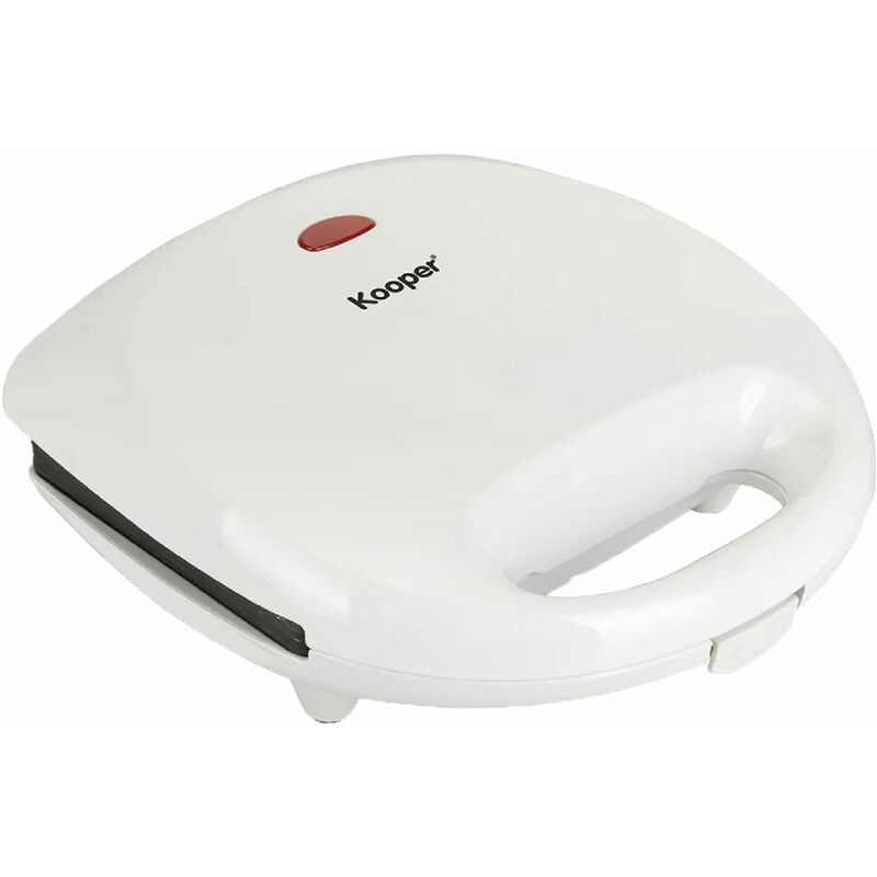 foto del prodotto kooper tostiera elettrica grill tasty 750 w bianco spazio cottura 22,5x13,5 cm