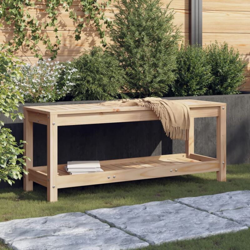 foto del prodotto vidaxl panca da giardino 108x35x45 cm in legno massello di pino