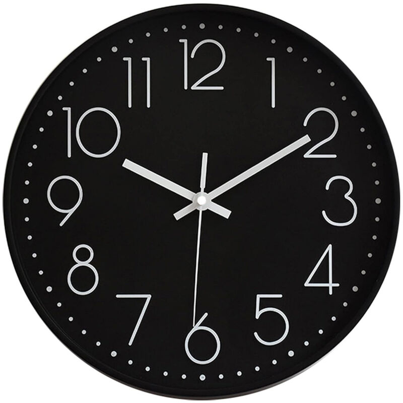 foto del prodotto sinbinta 30cm orologio da parete silenzioso, movimento al quarzo, orologio da parete circolare facile lettura, per soggiorno, camera da letto,