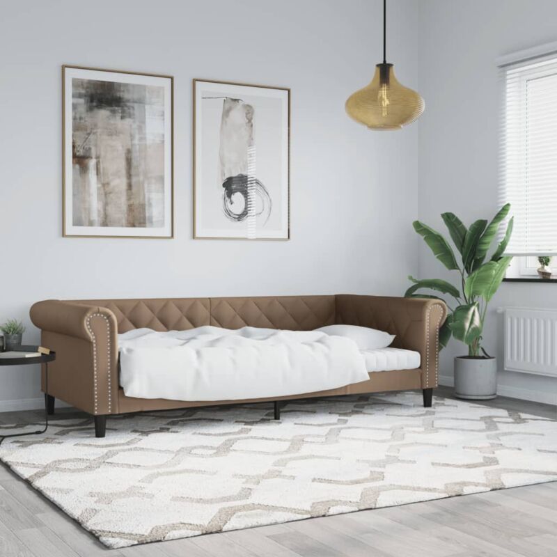 foto del prodotto vidaxl letto da giorno cappuccino 80x200 cm in similpelle