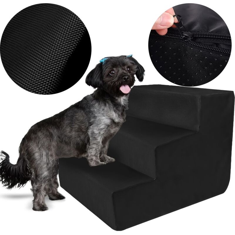 foto del prodotto rea gradini per animali tutumi 342533 black