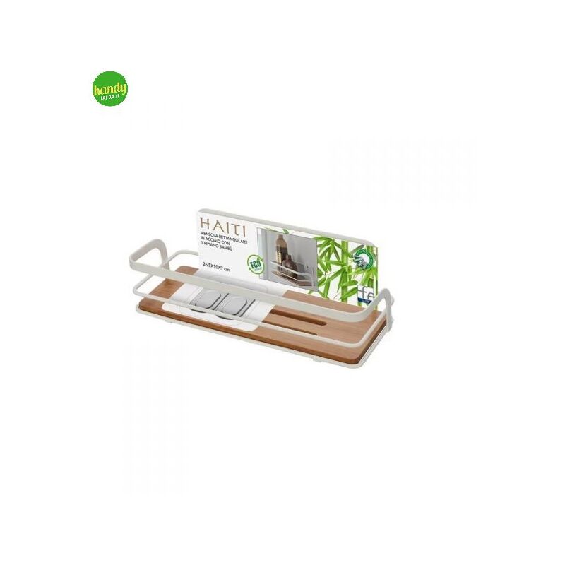 foto del prodotto mensola 1 ripiano feridras bianco bamboo