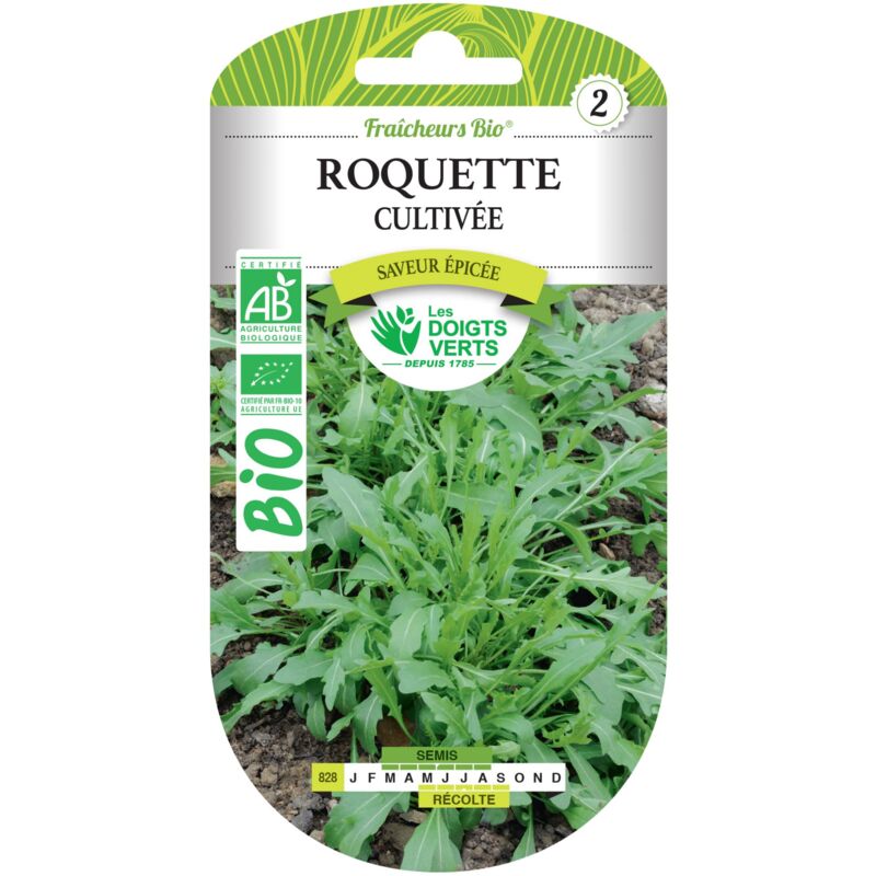 foto del prodotto semi di rucola biologica le dita verdi