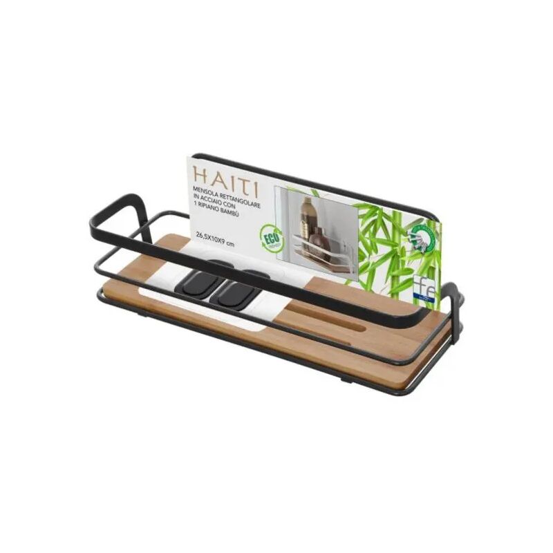 foto del prodotto mensola 1 ripiano feridras nero bamboo