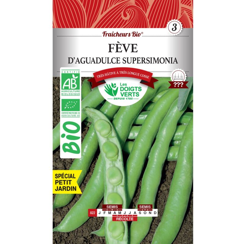 foto del prodotto semi di fava aguadulce supersimonia bio le dita verdi30g