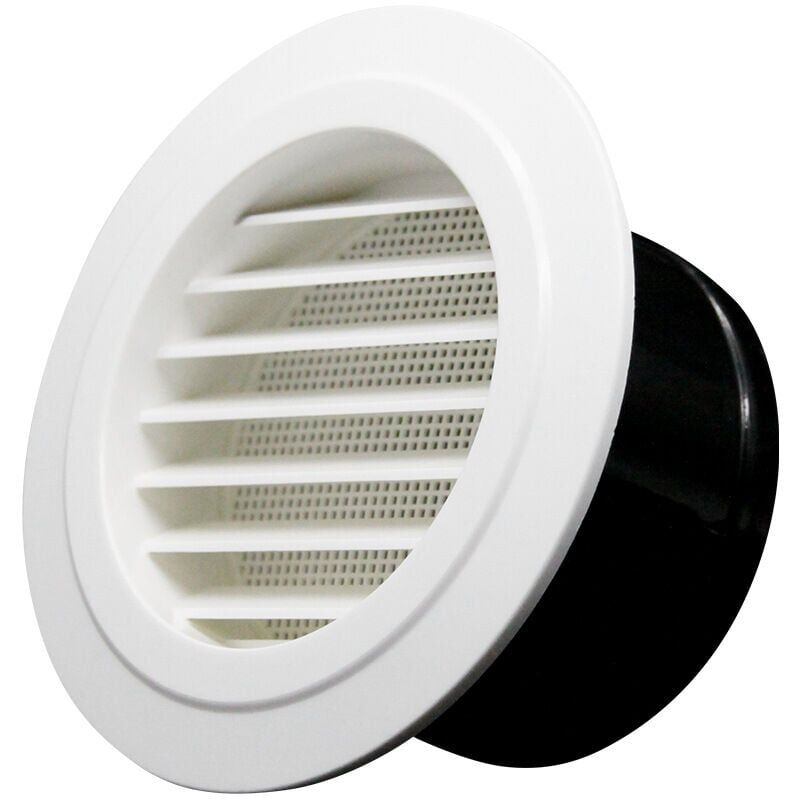 foto del prodotto bocchette, griglie e prese d aria bocchetta di ventilazione da 75mm con griglia di protezione abs 75mm 