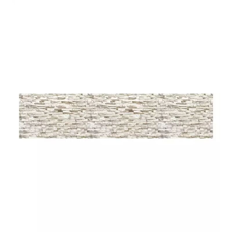 foto del prodotto crearreda paraschizzi adesivo da cucina fantasia beige stone , 260x60 cm