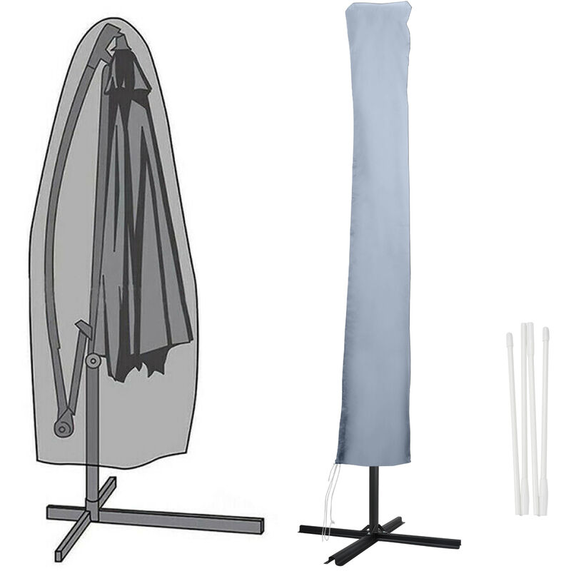 foto del prodotto parasols protective cover parasol cover cover protective cover cover.190cm.antracite