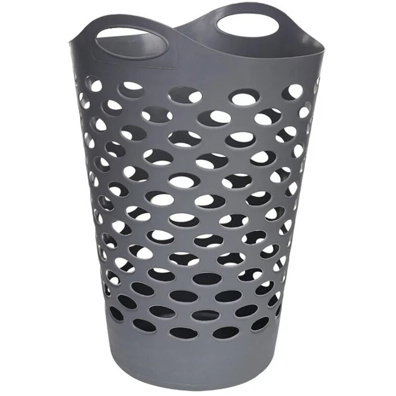 foto del prodotto cesto portabiancheria grigio 60 l wellhome