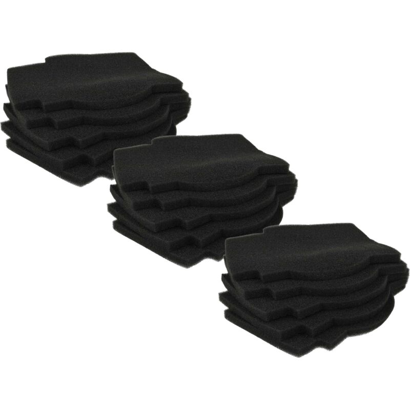 foto del prodotto 15x filtro dell aria compatibile con lunos silvento ventola, dispositivo di ventilazione nero vhbw