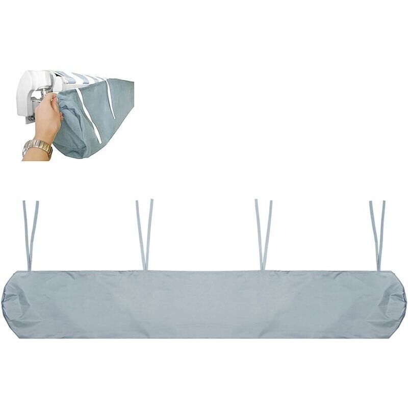 foto del prodotto protezione antipolvere per tenda da sole, copertura per tenda da sole, borsa protettiva per tenda da sole, con coulisse, per giardino esterno e patio