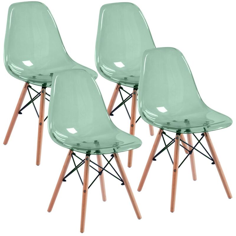 immagine 0 del prodotto sedie cucina verde trasparente betty