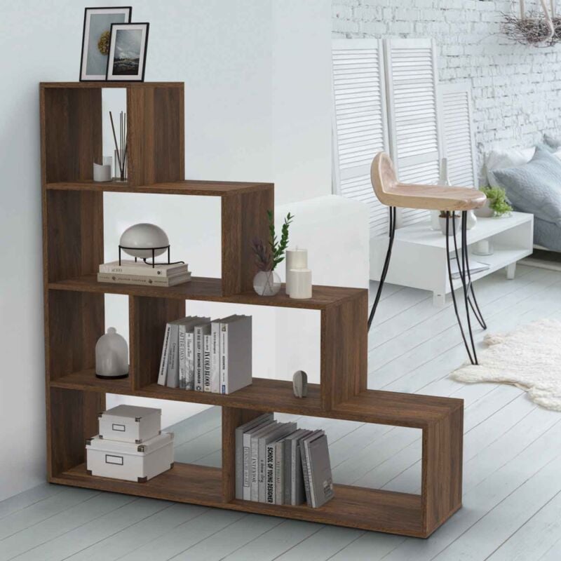 foto del prodotto escalera librer a lina efecto nogal