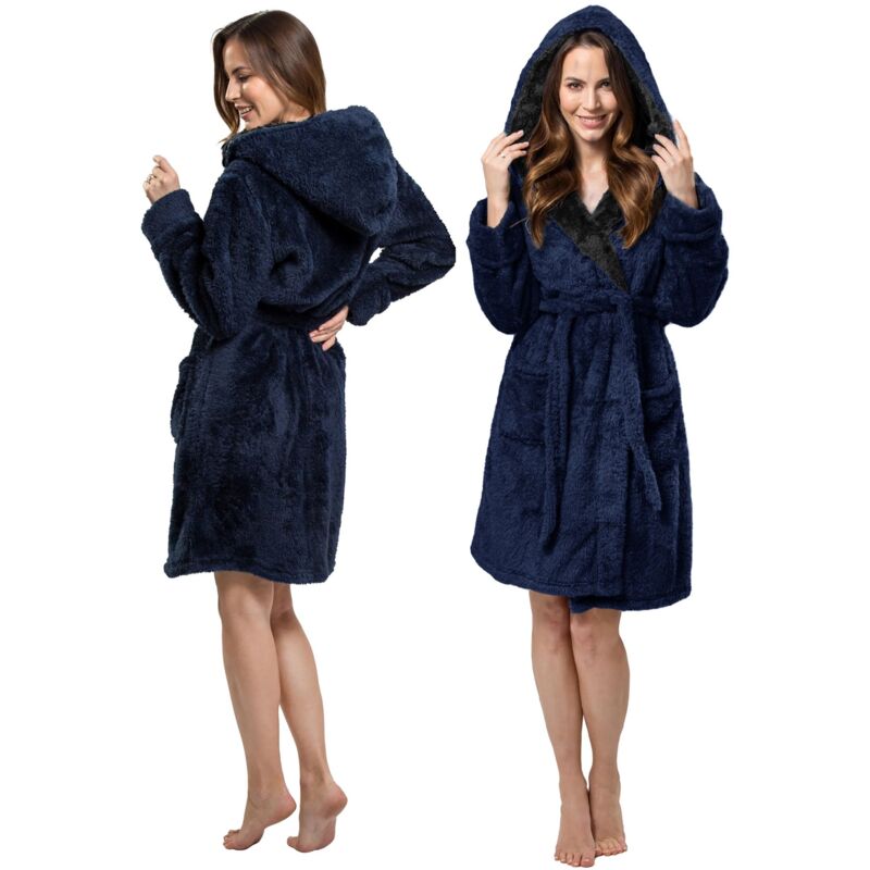 foto del prodotto rea accappatoio tutumi jordan navy m women blue