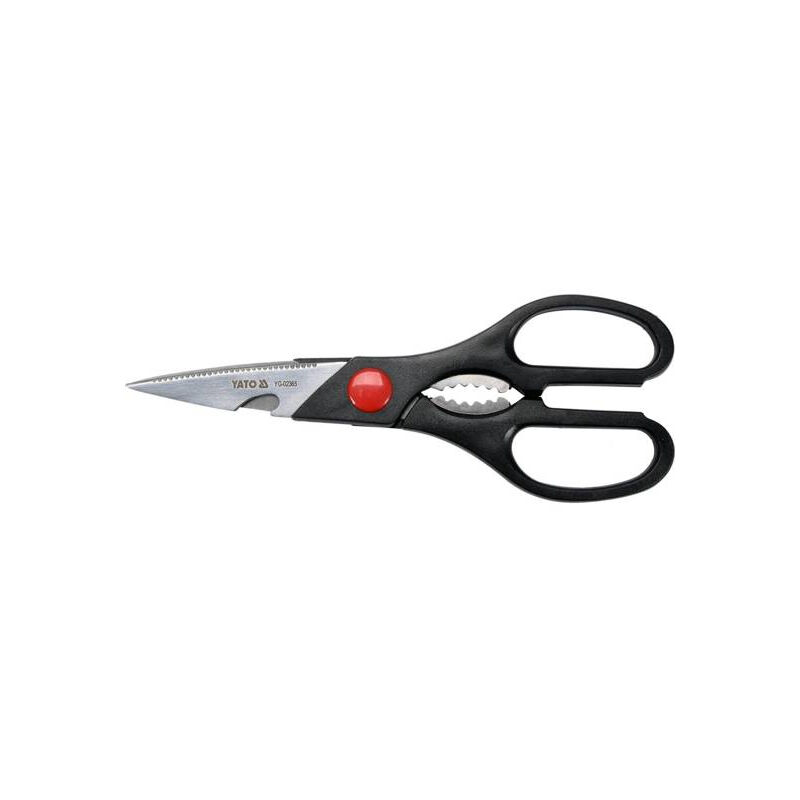 foto del prodotto yg 02365 forbici de cucina 210 mm nero universal yato