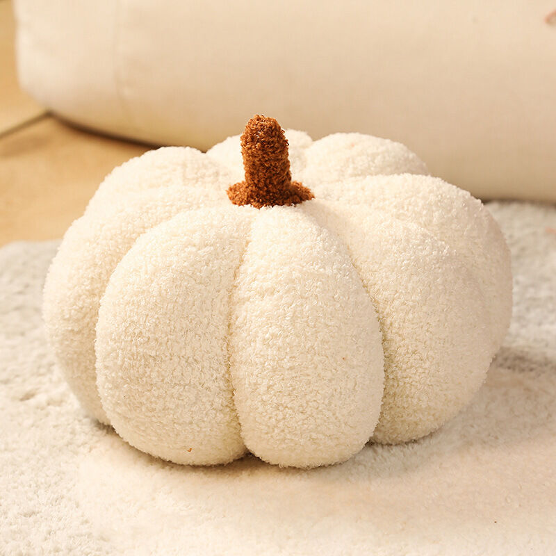foto del prodotto oreiller en peluche citrouille d halloween en forme de citrouille cadeau doux pour d coration de la maison, cadeaux de f te 28 cm, blanc 