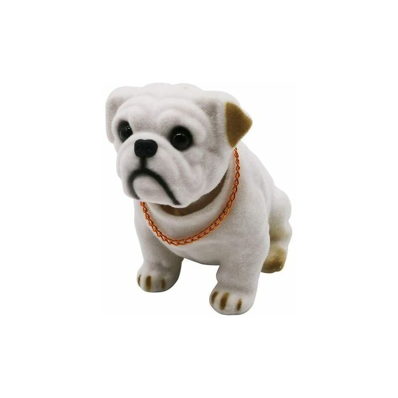foto del prodotto bobble head, decorazione per auto, ornamenti per cani che annuiscono, alta emulazione, creativo, artigianato per cruscotto di cani, regalo per amanti