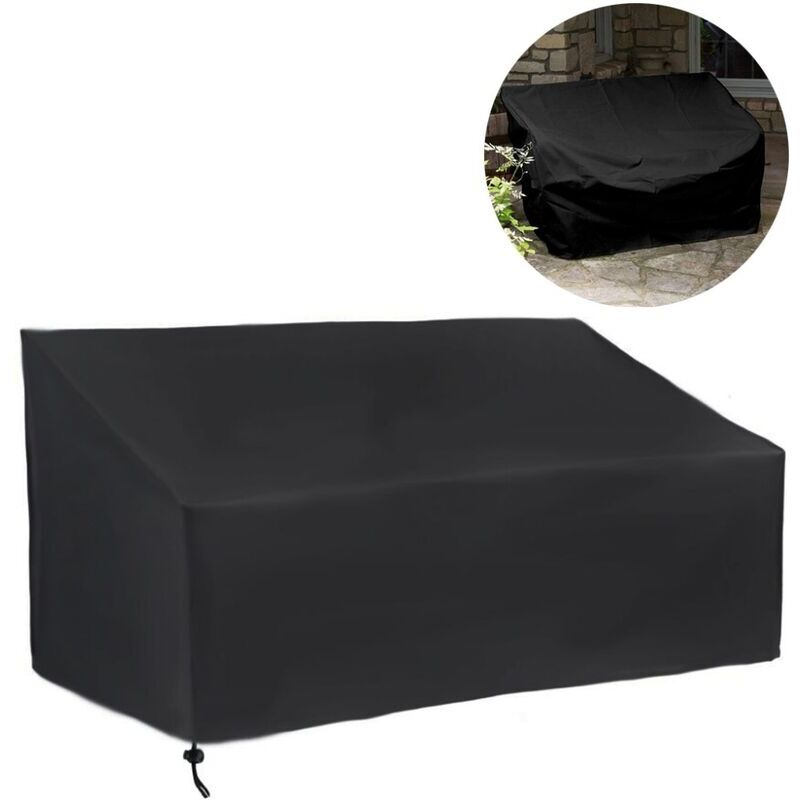 foto del prodotto copertura per panca da giardino per esterni, copertura per divano a 4 posti impermeabile, antivento, anti uv 210d oxford copertura per panca da patio