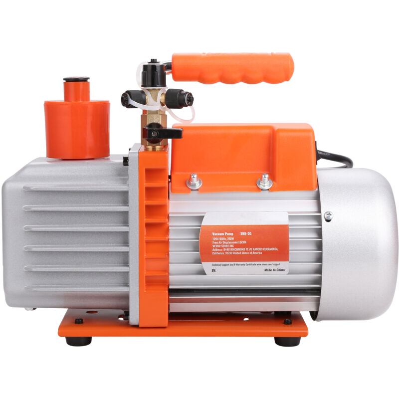 foto del prodotto mophorn pompa per vuoto a palette rotanti bistadio hvac da 5 cfm per aria condizionata, per manutenzione della refrigerazione, riparazione hvac,