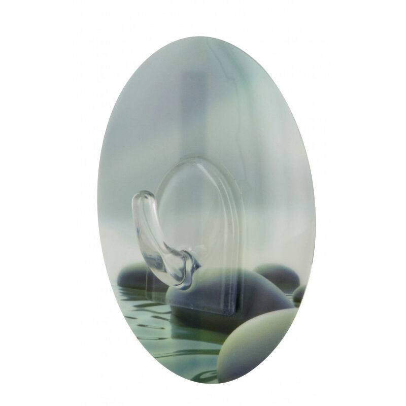 foto del prodotto gancio in silicone h.100mm, w.60mm, th.18.7mm, immagine del ciottolo, 1 pezzo.