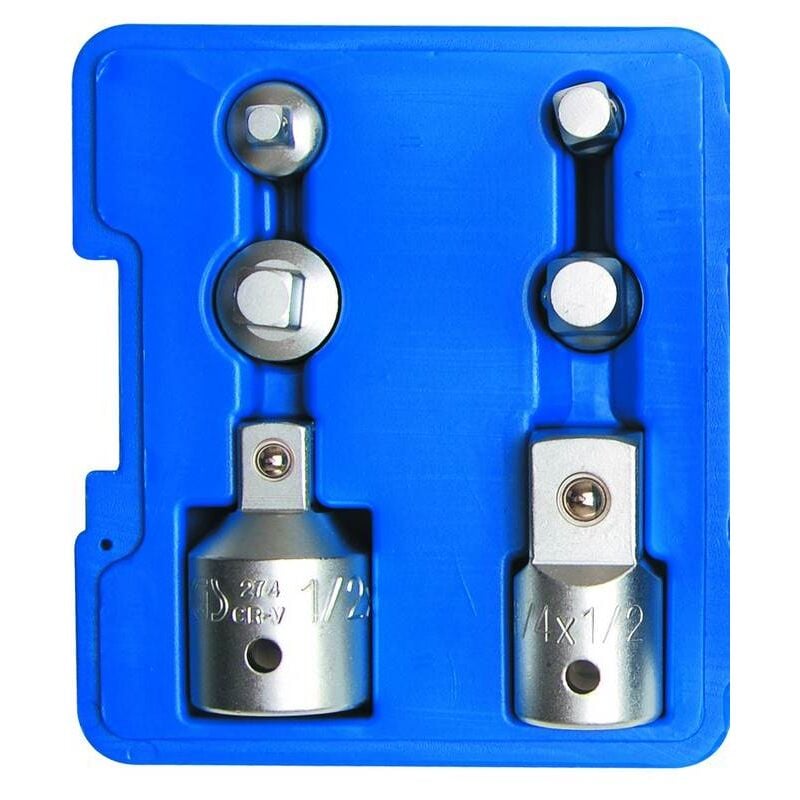 immagine 0 del prodotto bgs technic riduttore incrementatore a cricchetto quadrato 1 4 3 8 1 2 3 4 set di 6