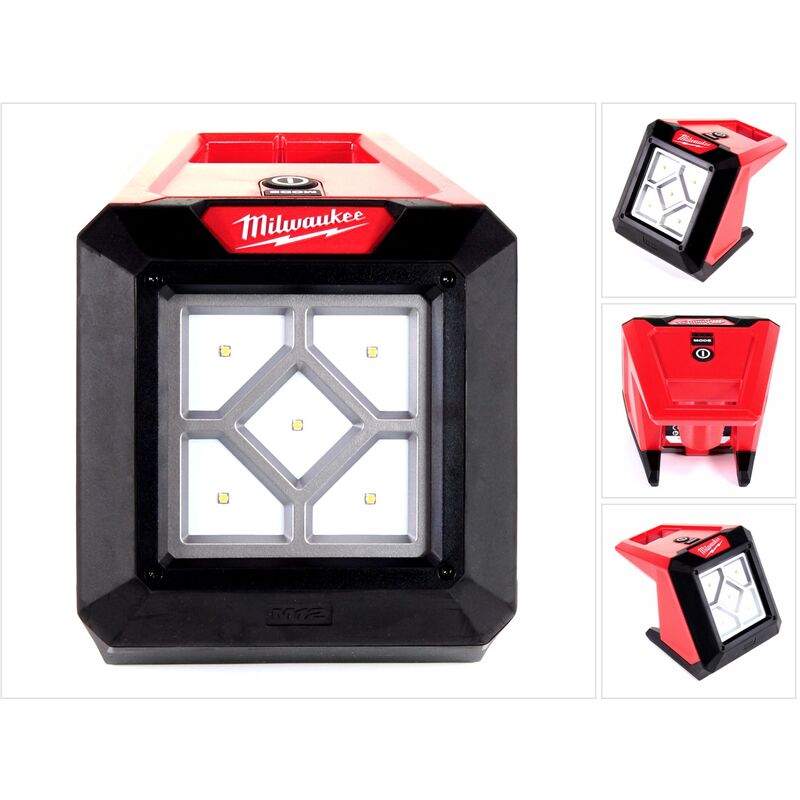 foto del prodotto milwaukee m12 al 0 faretto da cantiere a batteria 4933451394 12 v li ion solo luce senza batteria, senza caricabatterie