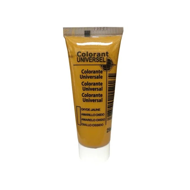 foto del prodotto colorante universale, tubo da 25 ml, ossido giallo.