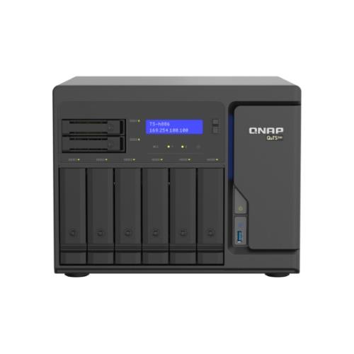 immagine 0 del prodotto qnap ts h886 nas tower intel xeon d d 1602 8 gb ddr4 0 tb quts hero nero