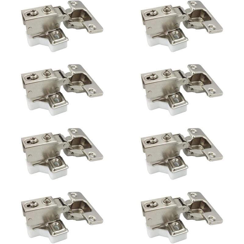 foto del prodotto mini cerniere retrattili a 95 gradi da 35 mm per telaio con ammortizzatore per ante cerniera corta per ante di armadi, mobili da cucina, confezione