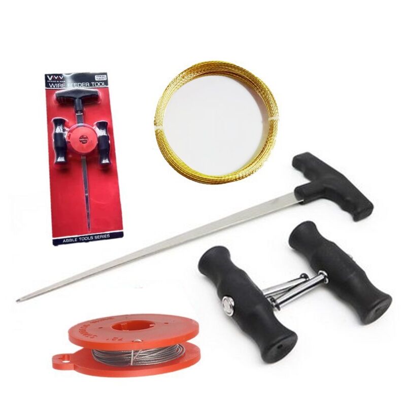 foto del prodotto filo per tagliare il vetro della finestra, kit di strumenti per la rimozione del parabrezza dell auto filo per tagliare il vetro della finestra con