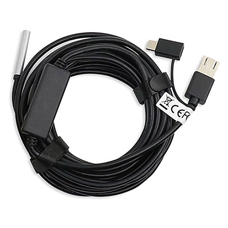 foto del prodotto decdeal endoscopio impermeabile per telefono cellulare tre in uno 20 metri fotocamera hd da 5,5 mm fotocamera 720p riparazione automatica ispezione