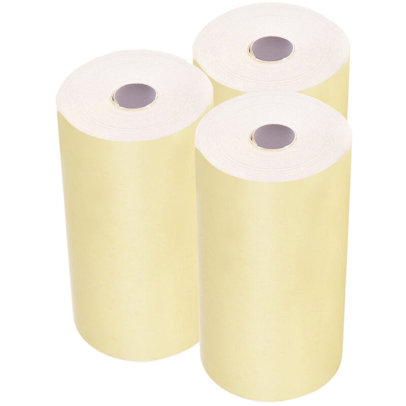 foto del prodotto rotolo di carta termica a colori, 5730 mm 2,171,18 pollici , stampa di carta fotografica per ricevute di fatture per peripage a6 per paperang p1 p2,