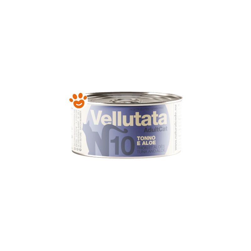 foto del prodotto natural code cat vellutata adult tonno e aloe code v10 natural code cat vellutata adult tonno e aloe code v10 lattina da 85 gr