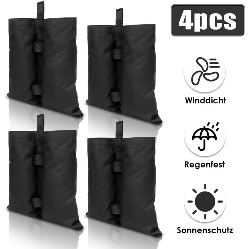 foto del prodotto 4x padiglione sandbags pieghevole marquee sandbag stand pesi nero hengda