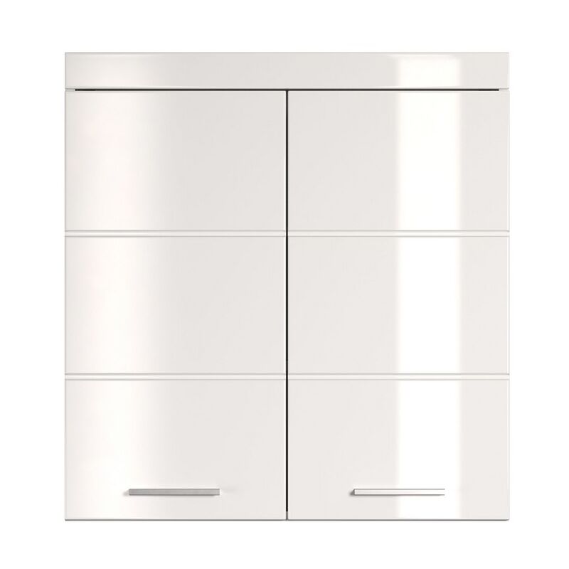foto del prodotto pensile bagno amanda, truciolare melaminico, bianco, 73x77x23 cm