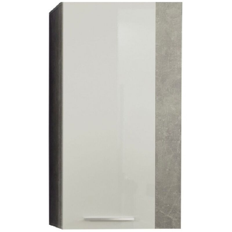 foto del prodotto pensile gwendolyn, truciolare melaminico, bianco, grigio, 52x103x31 cm