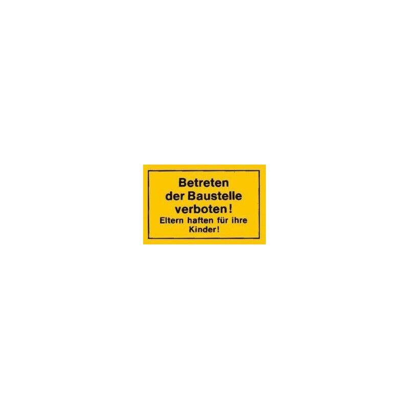 foto del prodotto strecken verbotsschild 300x200mm betreten der baustelle ve