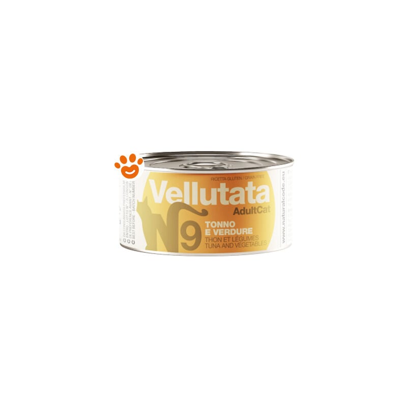 foto del prodotto cat vellutata adult tonno e verdure code v09 cat vellutata adult tonno e verdure code v09 lattina da 85 gr natural code