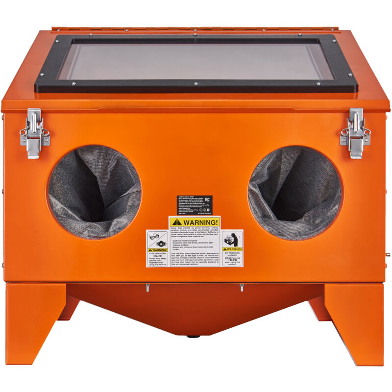 foto del prodotto mophorn armadio per sabbiatura da 40 galloni, armadio per sabbiatura portatile da banco da 40 120 psi, sabbiatrice in acciaio per impieghi gravosi