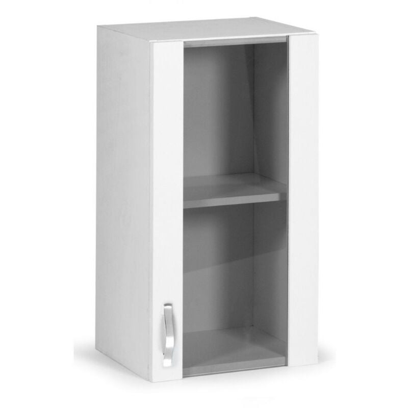 foto del prodotto argonauta vetrina pensile per cucina 40 cm 1 anta bianco frassinato