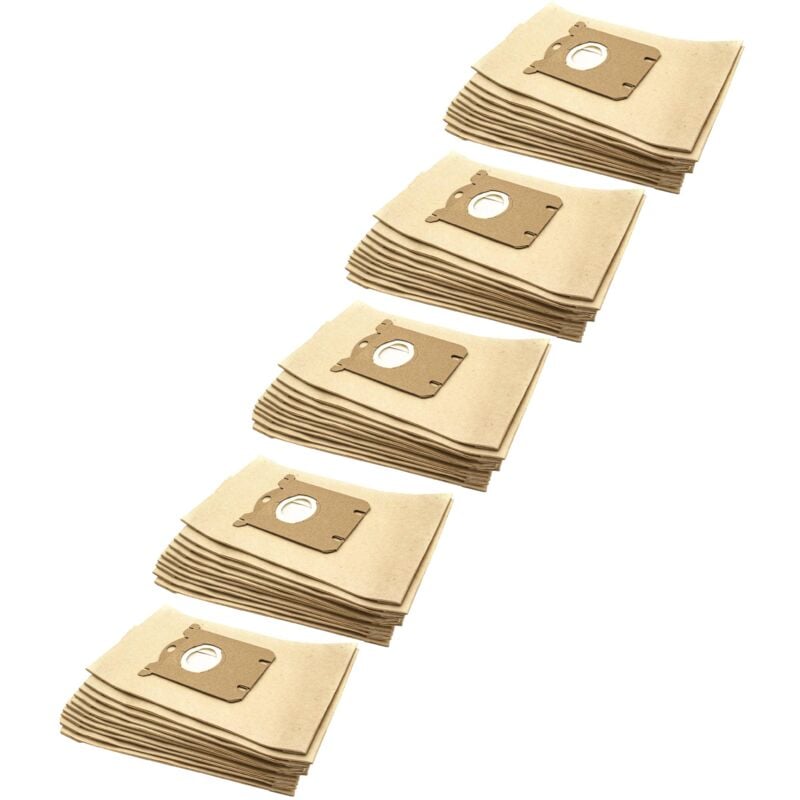 foto del prodotto 50x sacchetto compatibile con philips fc 9104 hygiene specialist, fc 9105 hygiene, fc 9106 hard floor specialist aspirapolvere marrone vhbw