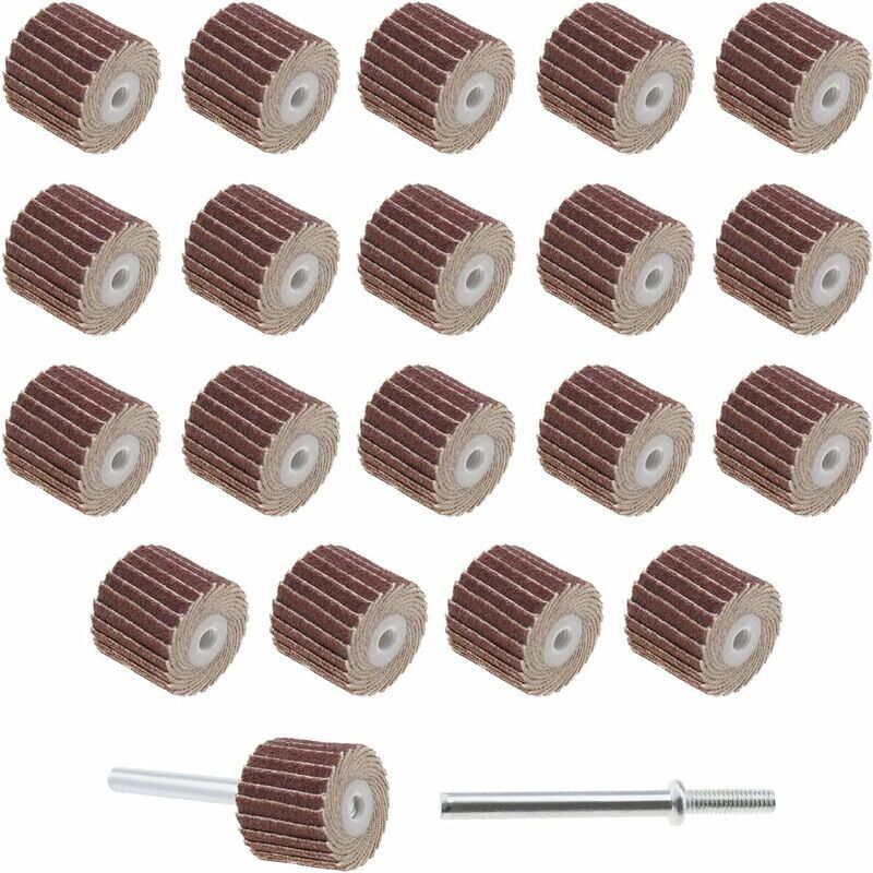 foto del prodotto 100 pezzi 12mm 240 grit dischi abrasivi in lega di zinco tela smeriglio ruota abrasiva carta vetrata per utensili rotanti con gambo mandrino, 13 12